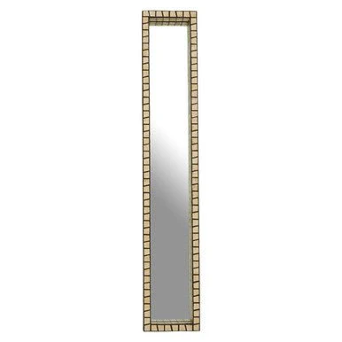 Palu Tall Black Wall Mirror with Shell Inlay - Image 5