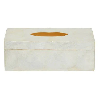 Palu White Sea Shell Tissue Box - Image 11