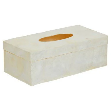 Palu White Sea Shell Tissue Box - Image 5