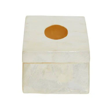 Palu White Sea Shell Tissue Box - Image 6