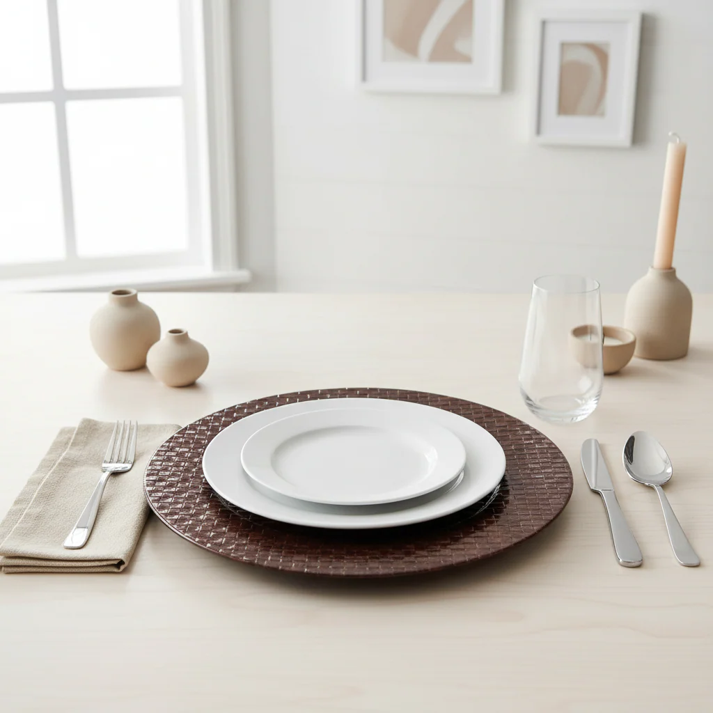 Pandanus Brown Charger Plate - Image 4