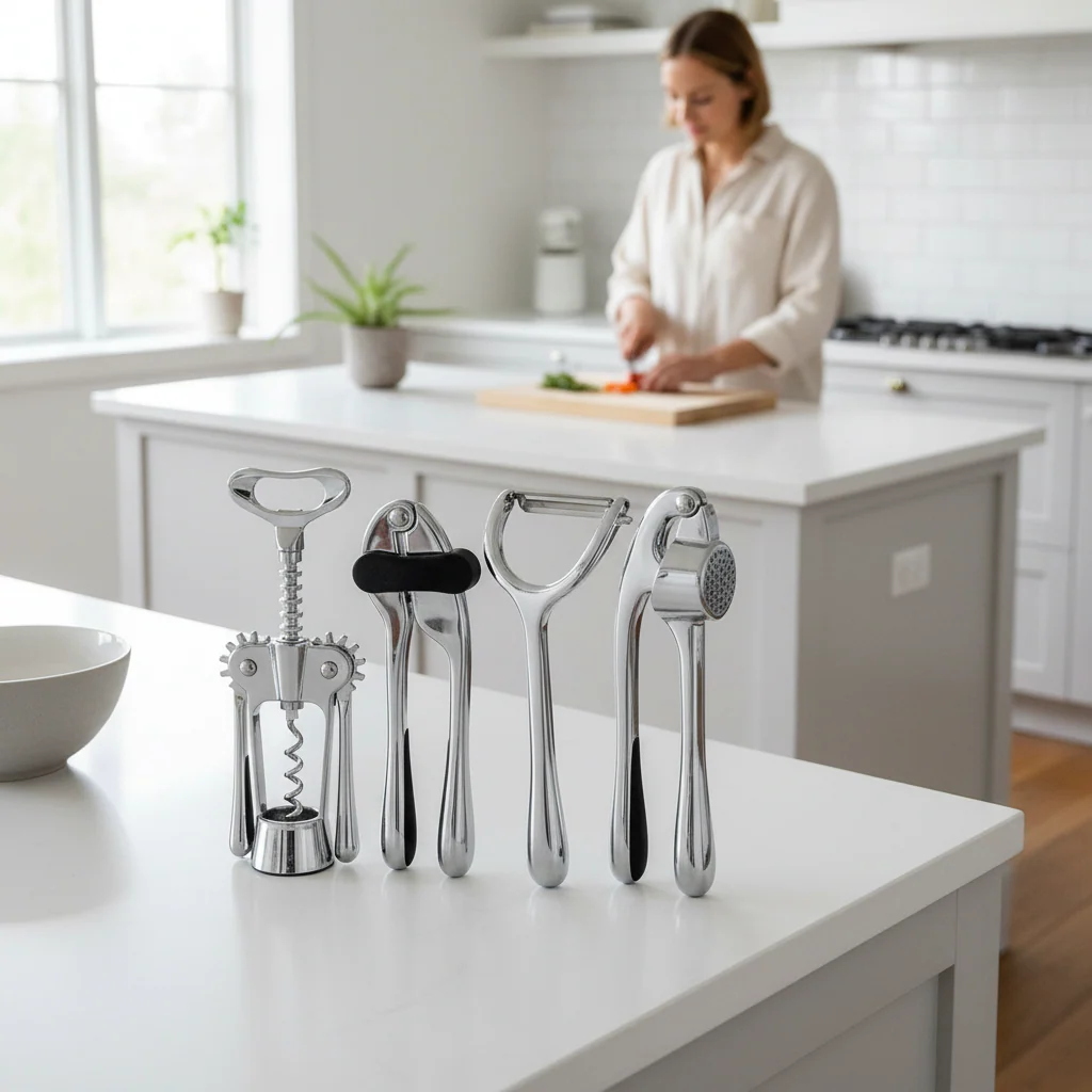 Paragon 5 Piece Chrome Finish Kitchen Gadget Set - Image 2