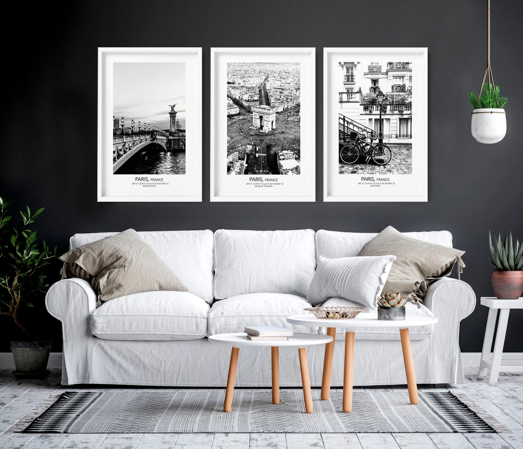 Posters for living room | set of 3 Paris wall art prints - Image 3