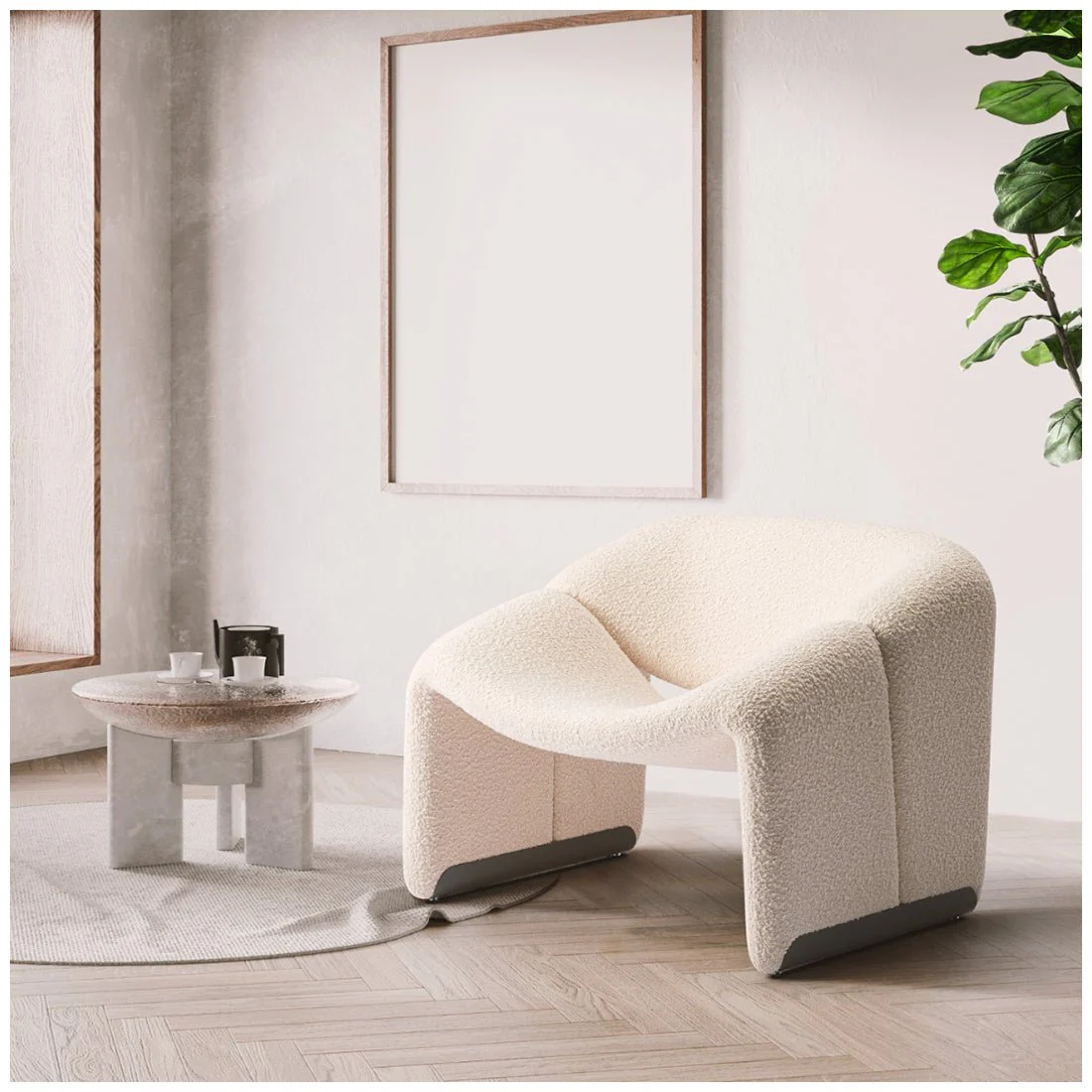Paris Wawa Boucle Armchair - Image 4
