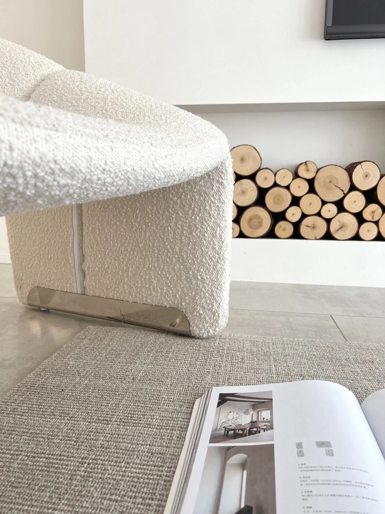 Paris Wawa Boucle Armchair - Image 7