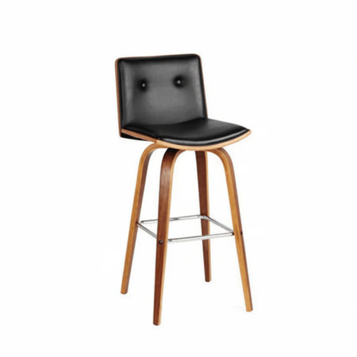 Parkar Black Leather Effect Bar Chair - Image 8