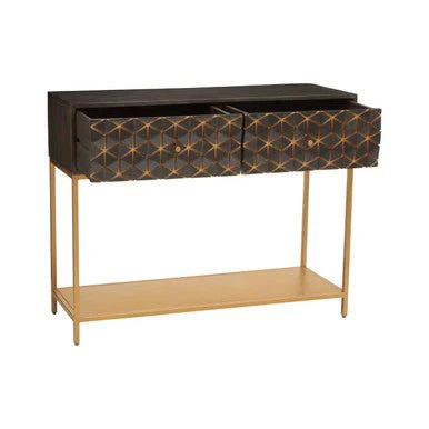 Patna Grey Mango Wood Console Table - Image 6