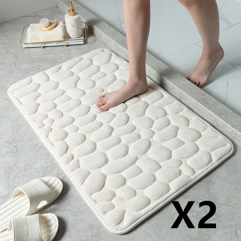 Pebble Stone Bathroom Carpet Toilet Floor Mat Door Mat - Image 20