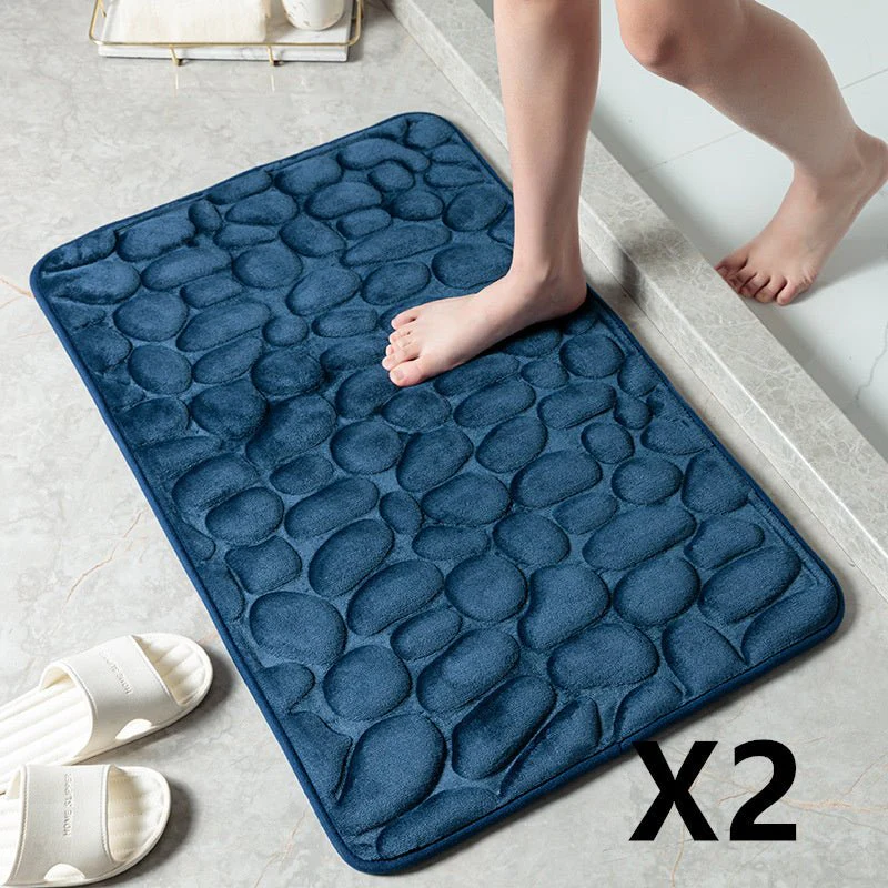 Pebble Stone Bathroom Carpet Toilet Floor Mat Door Mat - Image 21