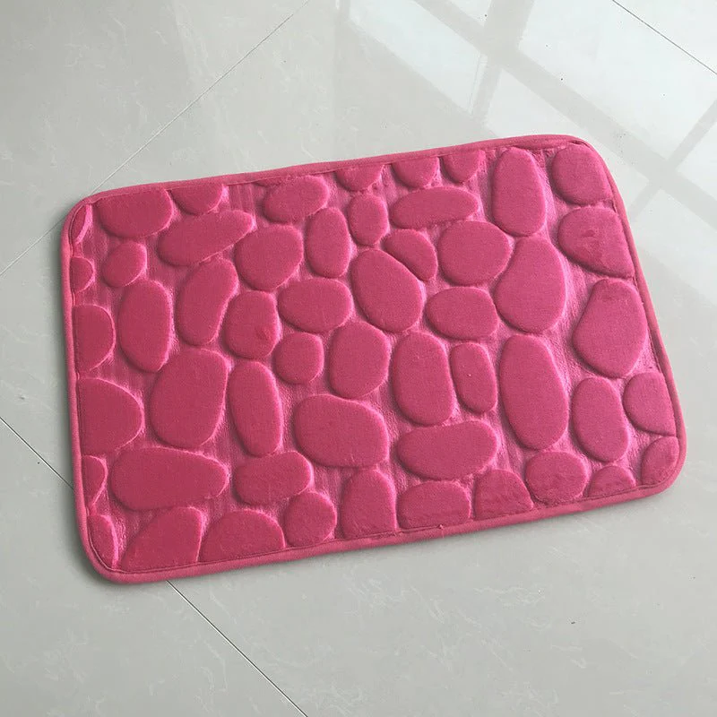 Pebble Stone Bathroom Carpet Toilet Floor Mat Door Mat - Image 24