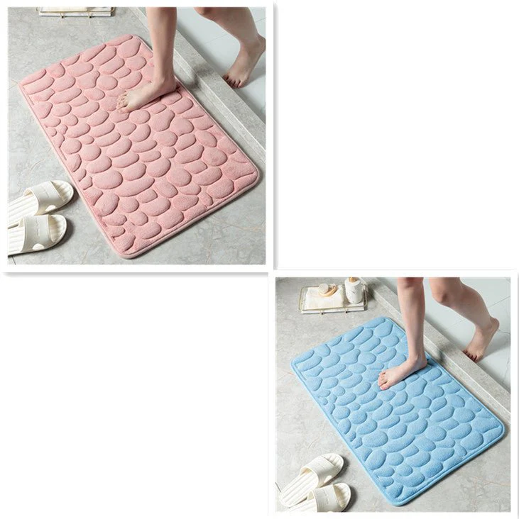 Pebble Stone Bathroom Carpet Toilet Floor Mat Door Mat - Image 28
