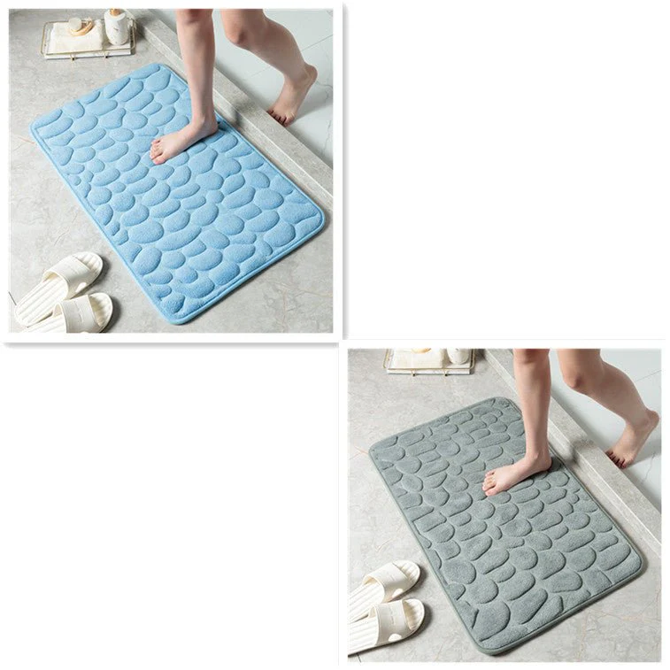 Pebble Stone Bathroom Carpet Toilet Floor Mat Door Mat - Image 31
