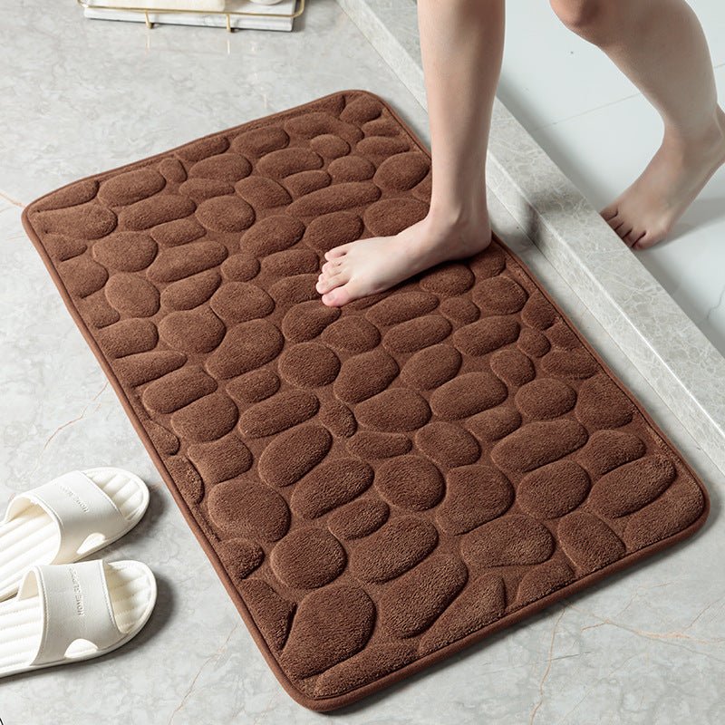 Pebble Stone Bathroom Carpet Toilet Floor Mat Door Mat - Image 4