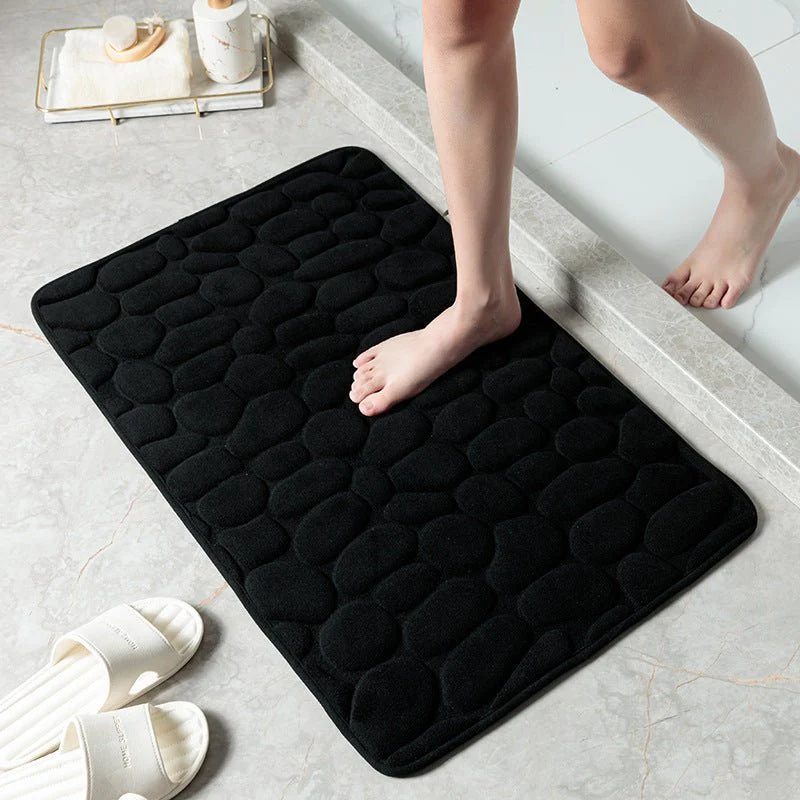 Pebble Stone Bathroom Carpet Toilet Floor Mat Door Mat - Image 5