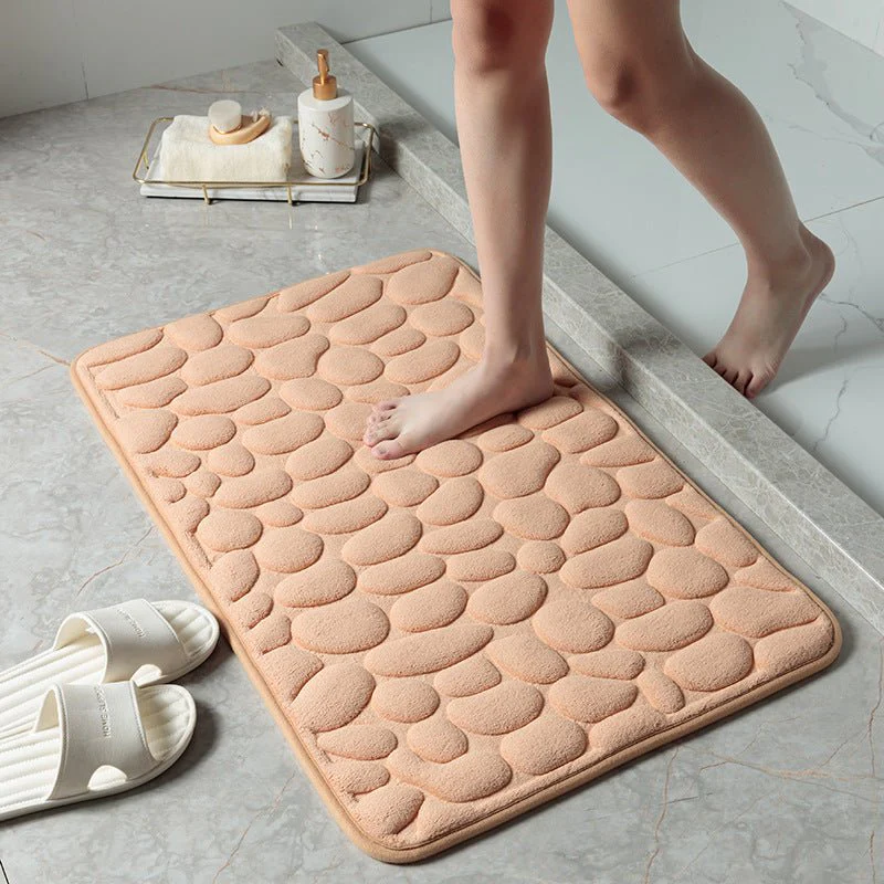 Pebble Stone Bathroom Carpet Toilet Floor Mat Door Mat - Image 6