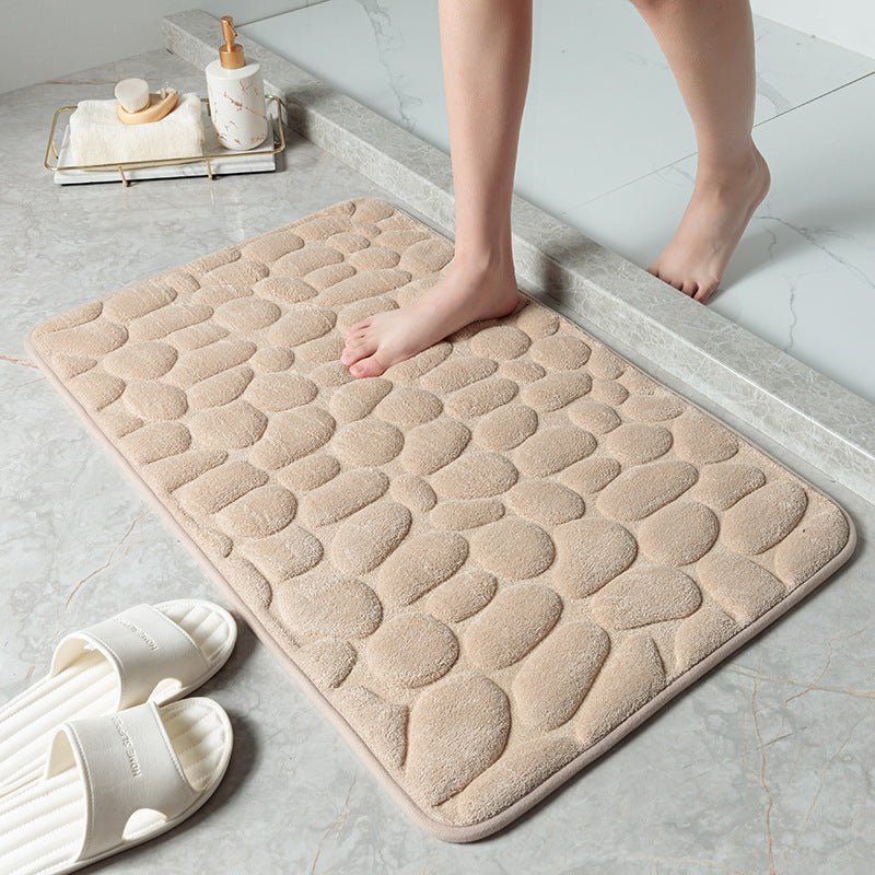 Pebble Stone Bathroom Carpet Toilet Floor Mat Door Mat - Image 7