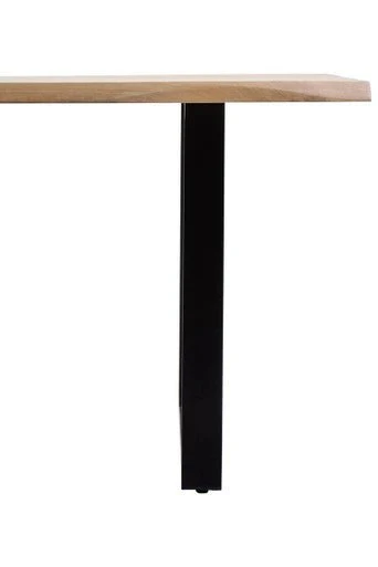 Persolo Mango Wood Live Edge Black Iron Frame Dining Table - Image 13