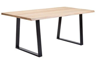 Persolo Mango Wood Live Edge Black Iron Frame Dining Table - Image 6