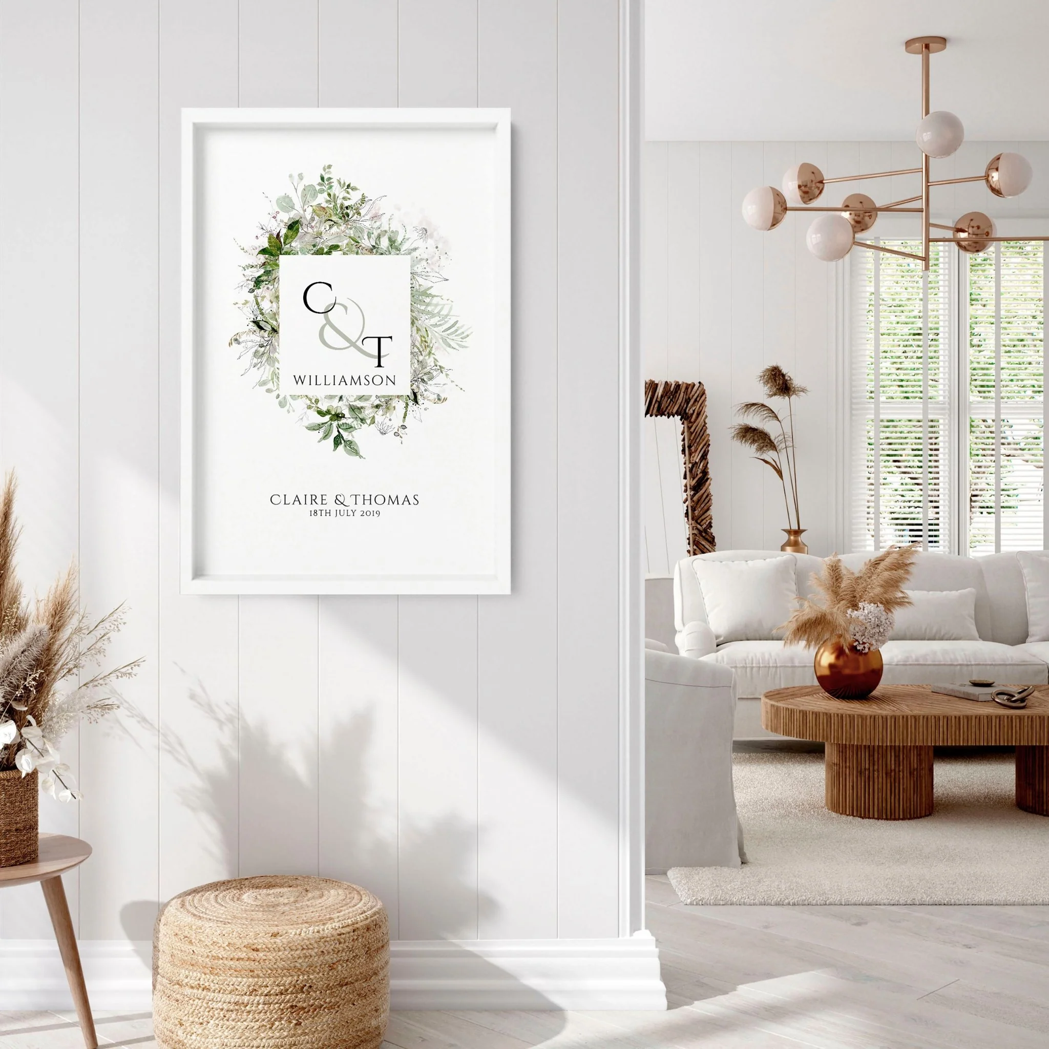 Personalised valentines gift wall art print - Image 10