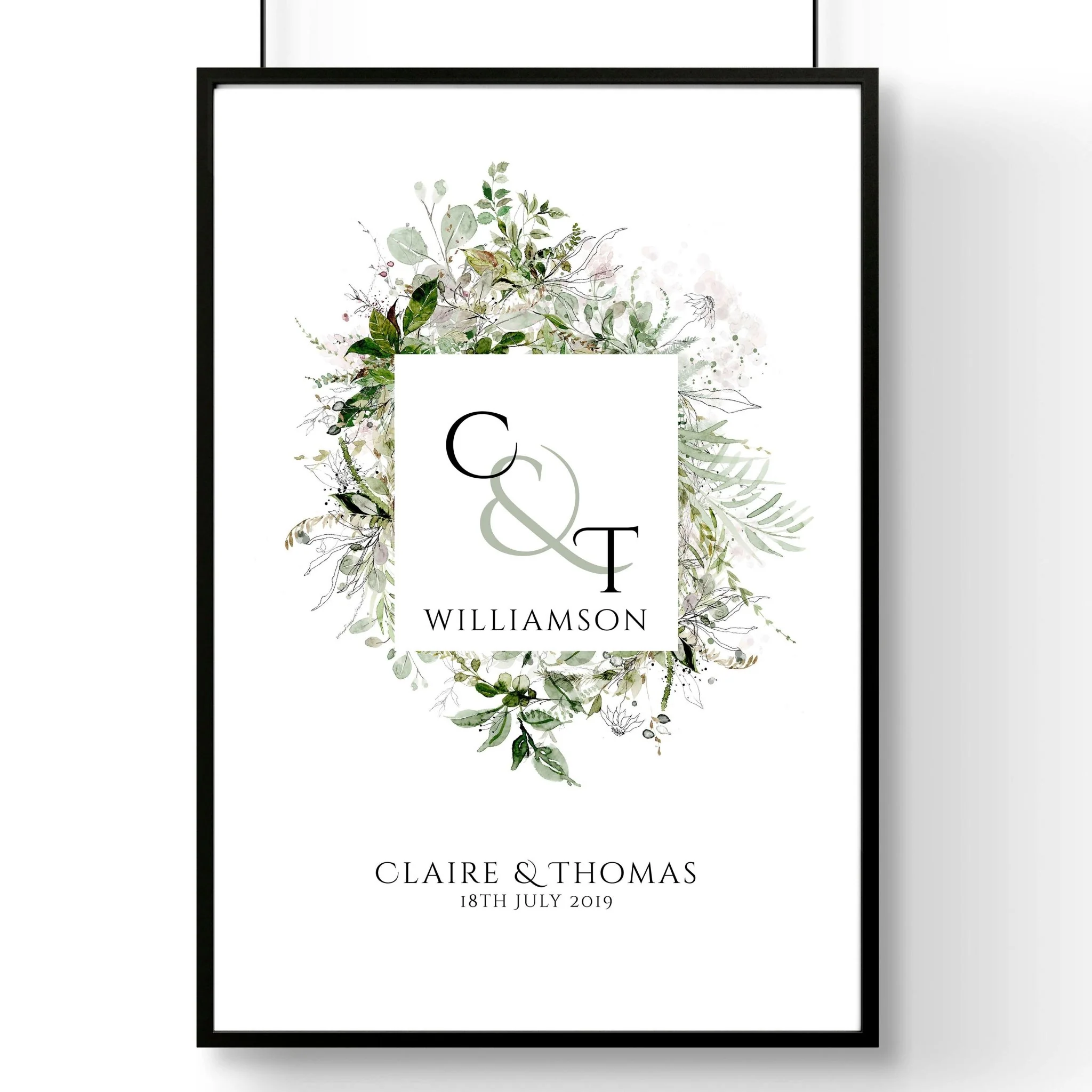 Personalised valentines gift wall art print - Image 11