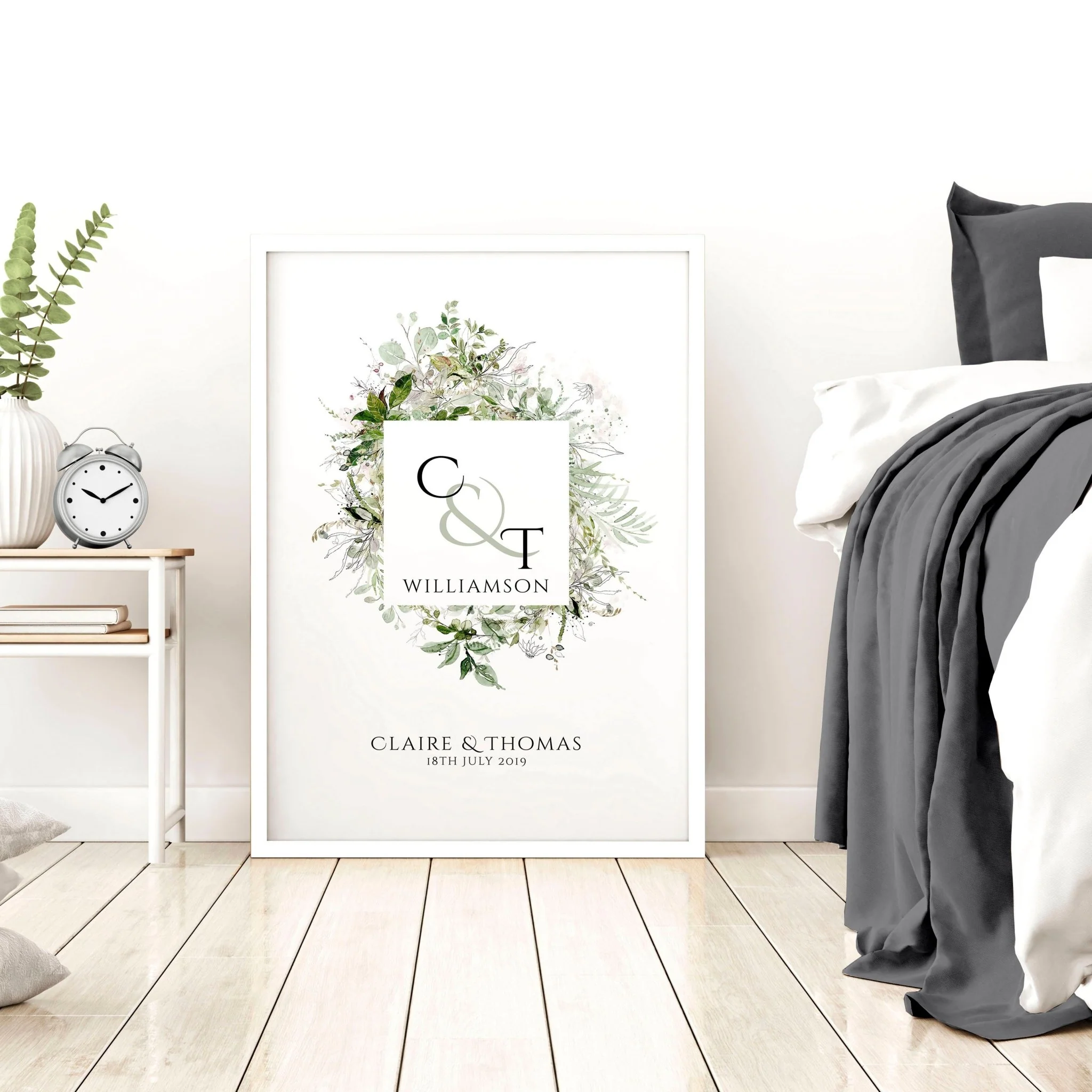 Personalised valentines gift wall art print - Image 4