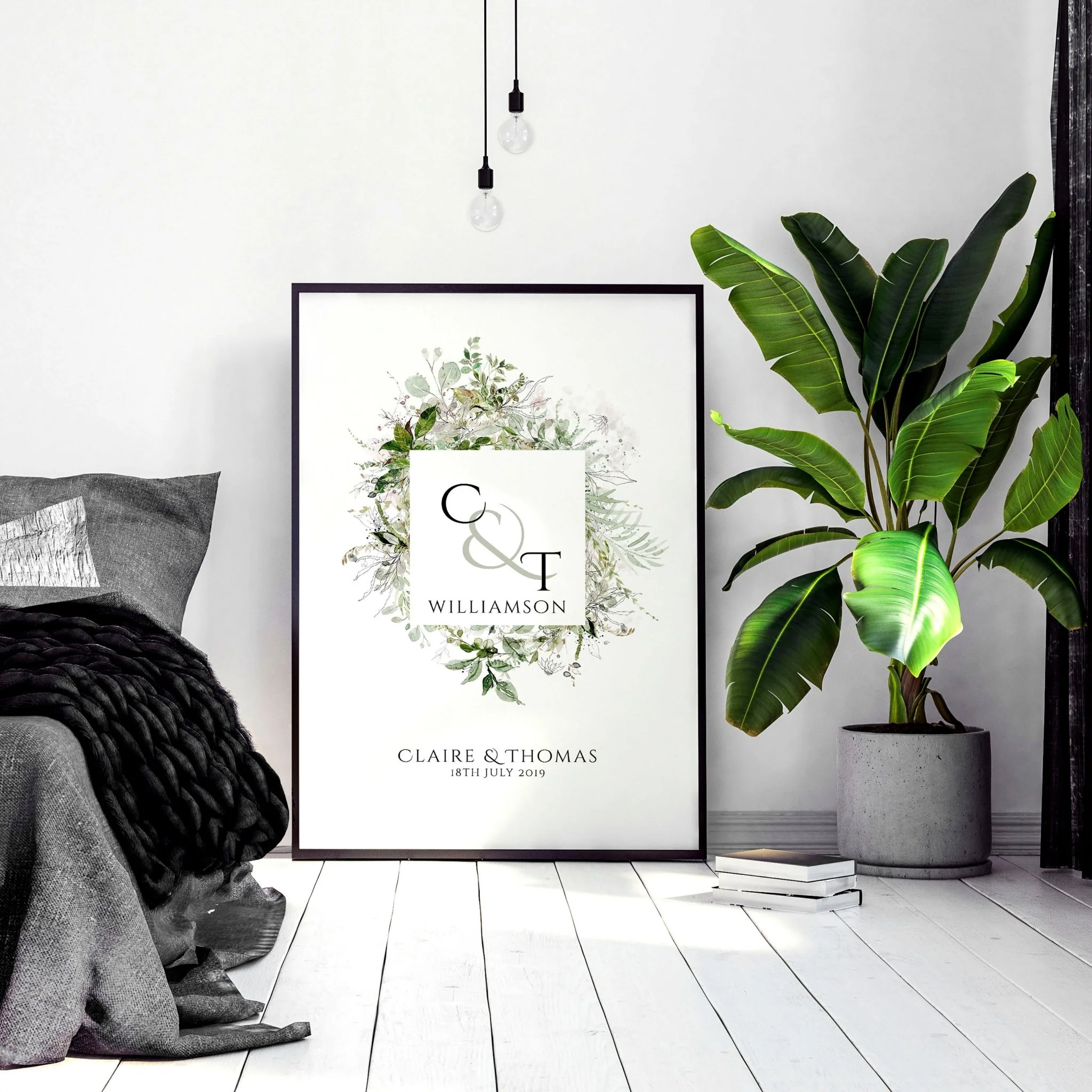 Personalised valentines gift wall art print - Image 6