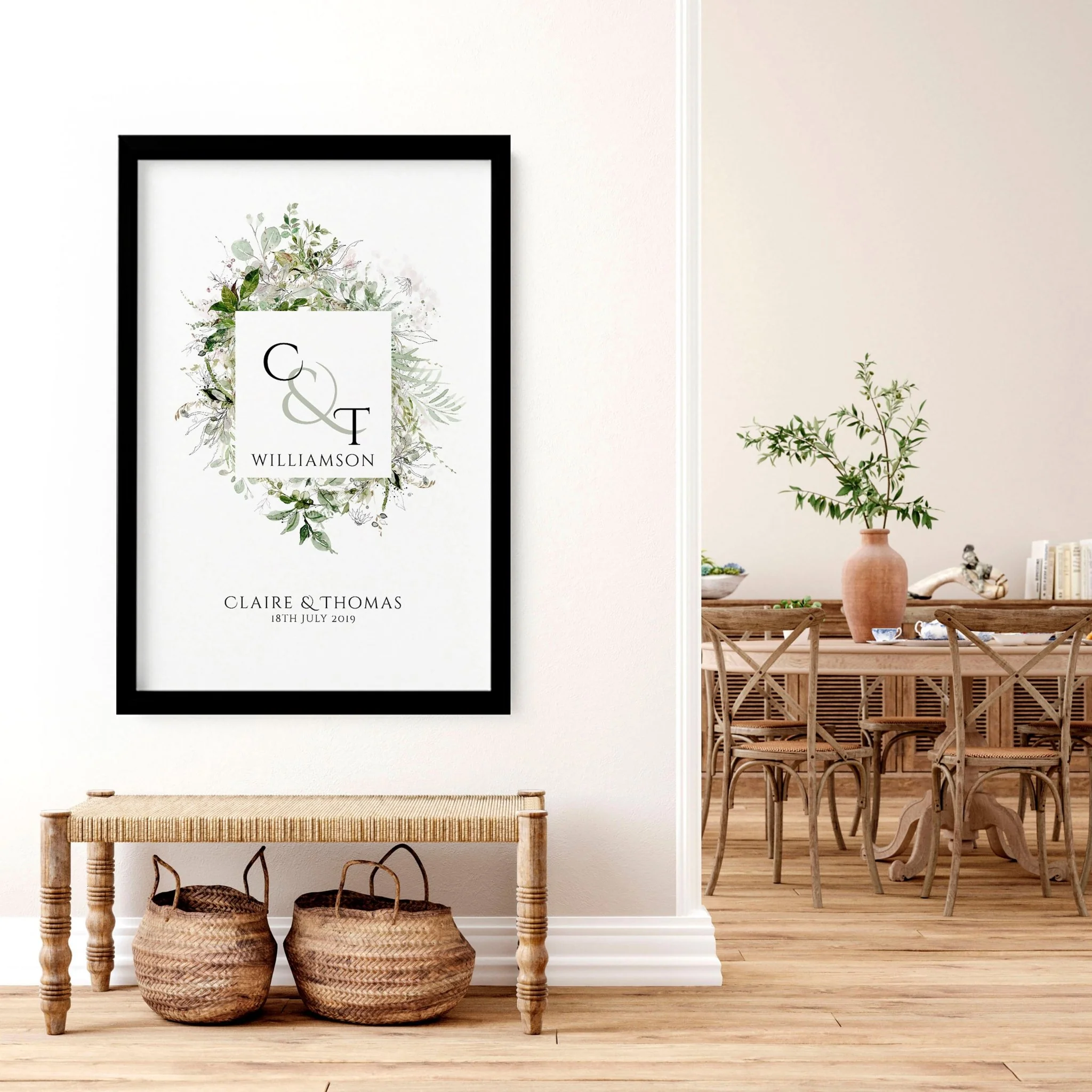 Personalised valentines gift wall art print - Image 8