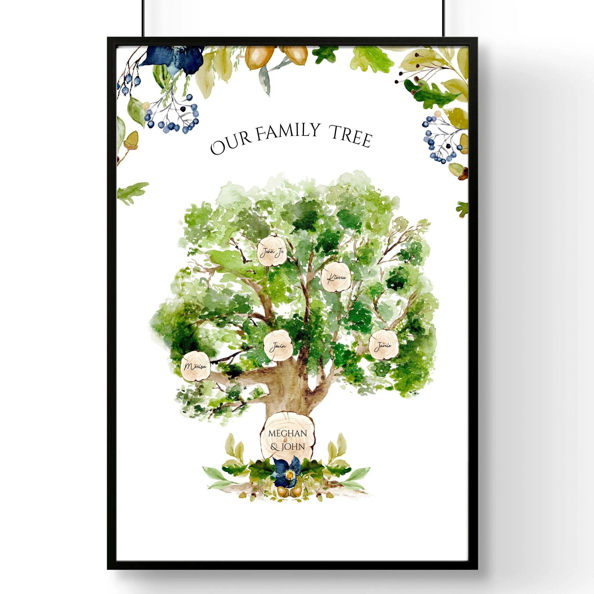 Personalised wall art Family Tree - Image 6