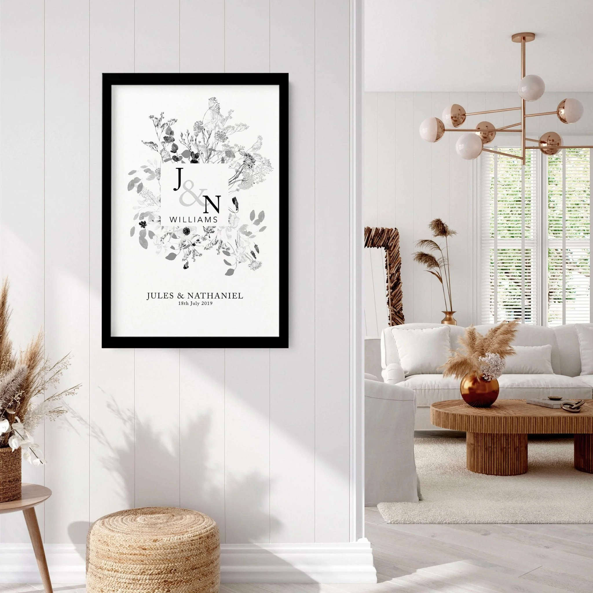 Personalised wedding anniversary gifts | wall art print - Image 10