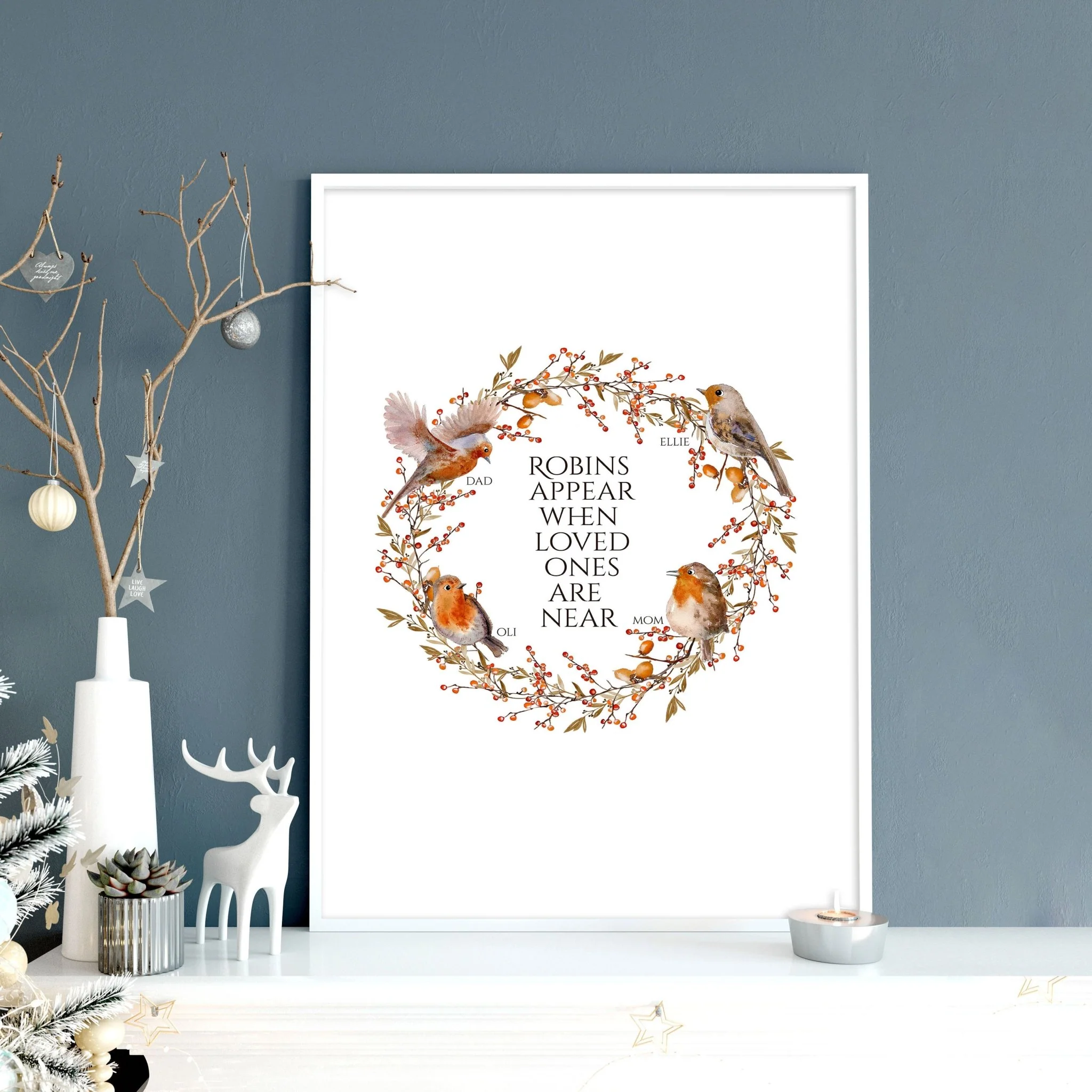 Personalized Family Tree - Festive Christmas Decor! - Image 3