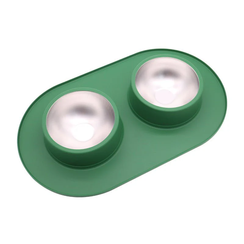 Pet Anti-skid Anti-splash Silicone Stainless Steel Bowl For Pet - Image 10