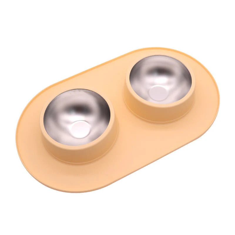 Pet Anti-skid Anti-splash Silicone Stainless Steel Bowl For Pet - Image 13