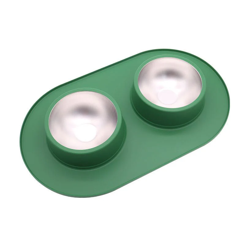 Pet Anti-skid Anti-splash Silicone Stainless Steel Bowl For Pet - Image 6