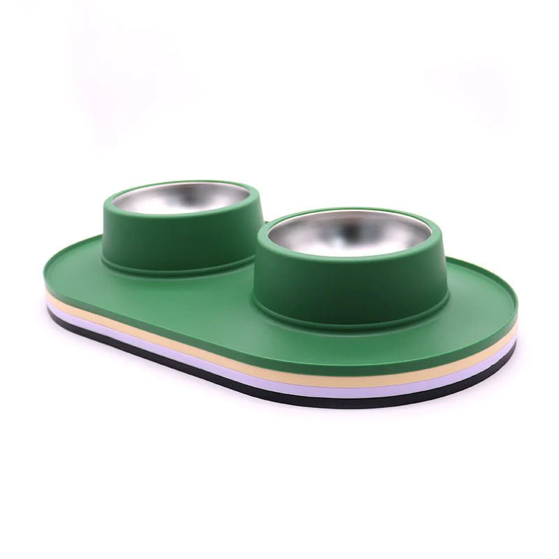 Pet Anti-skid Anti-splash Silicone Stainless Steel Bowl For Pet - Image 9