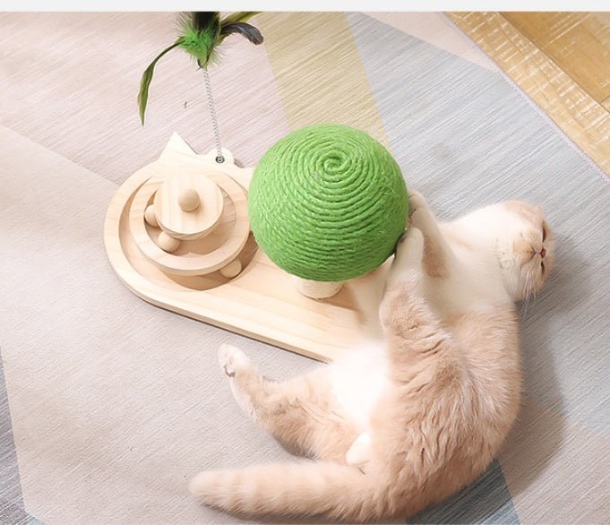 Pet Cat Tree Toys Cat Scratch Post Pet Furniture Scratching Post Cats Claw Scratcher Double Sisal Balls Cat Accessories - Image 5