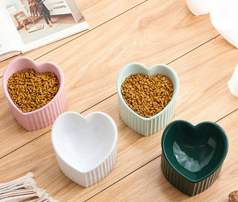 Pet Ceramic Bowl With Inclined Mouth Practical Durable Daily Indoor Pet Products - Image 3