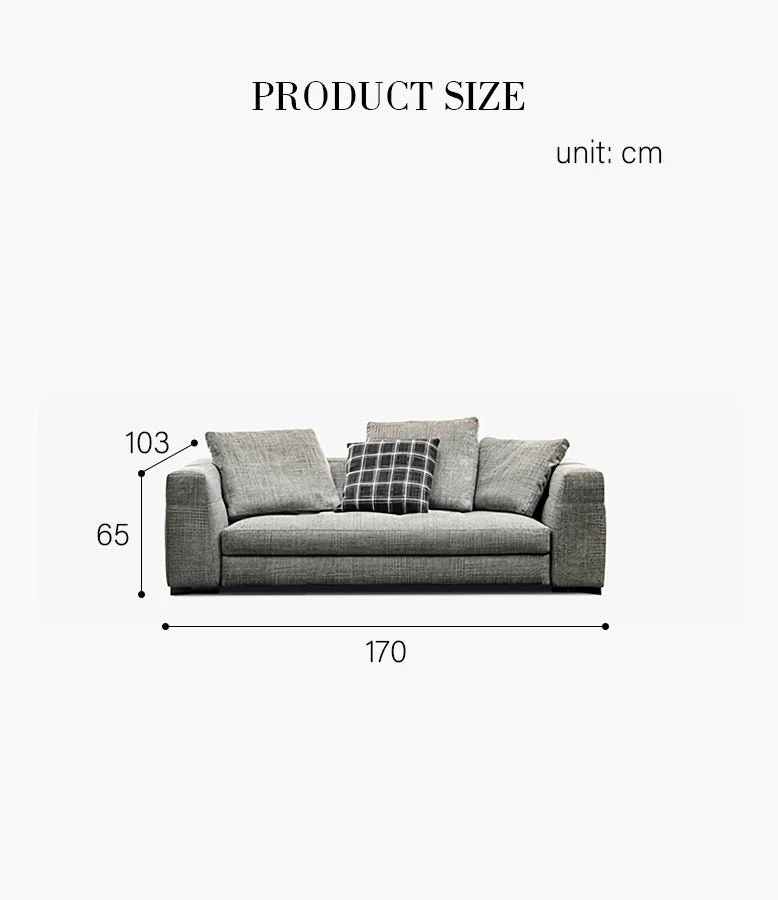 Phillips Two Seater Sofa, Three Seater Sofa, Linen - Image 13