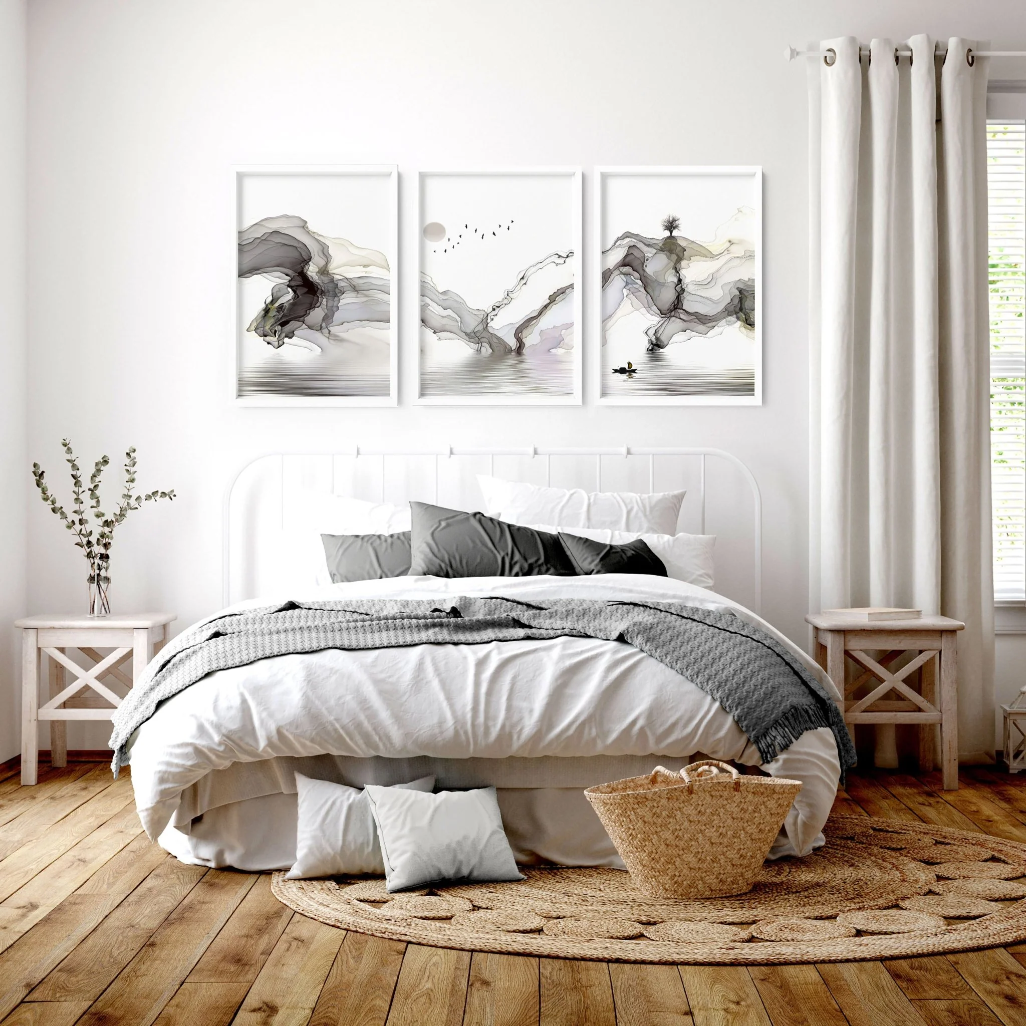 Pictures For A Bedroom | Set of 3 wall art prints - Image 5