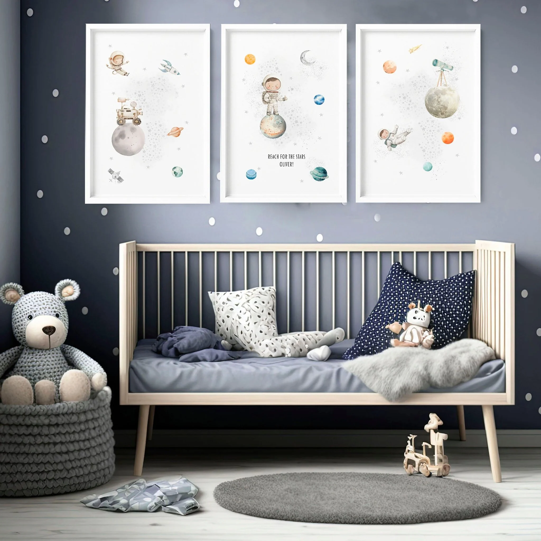 Pictures For Childrens Bedrooms | Set of 3 wall art prints - Image 4