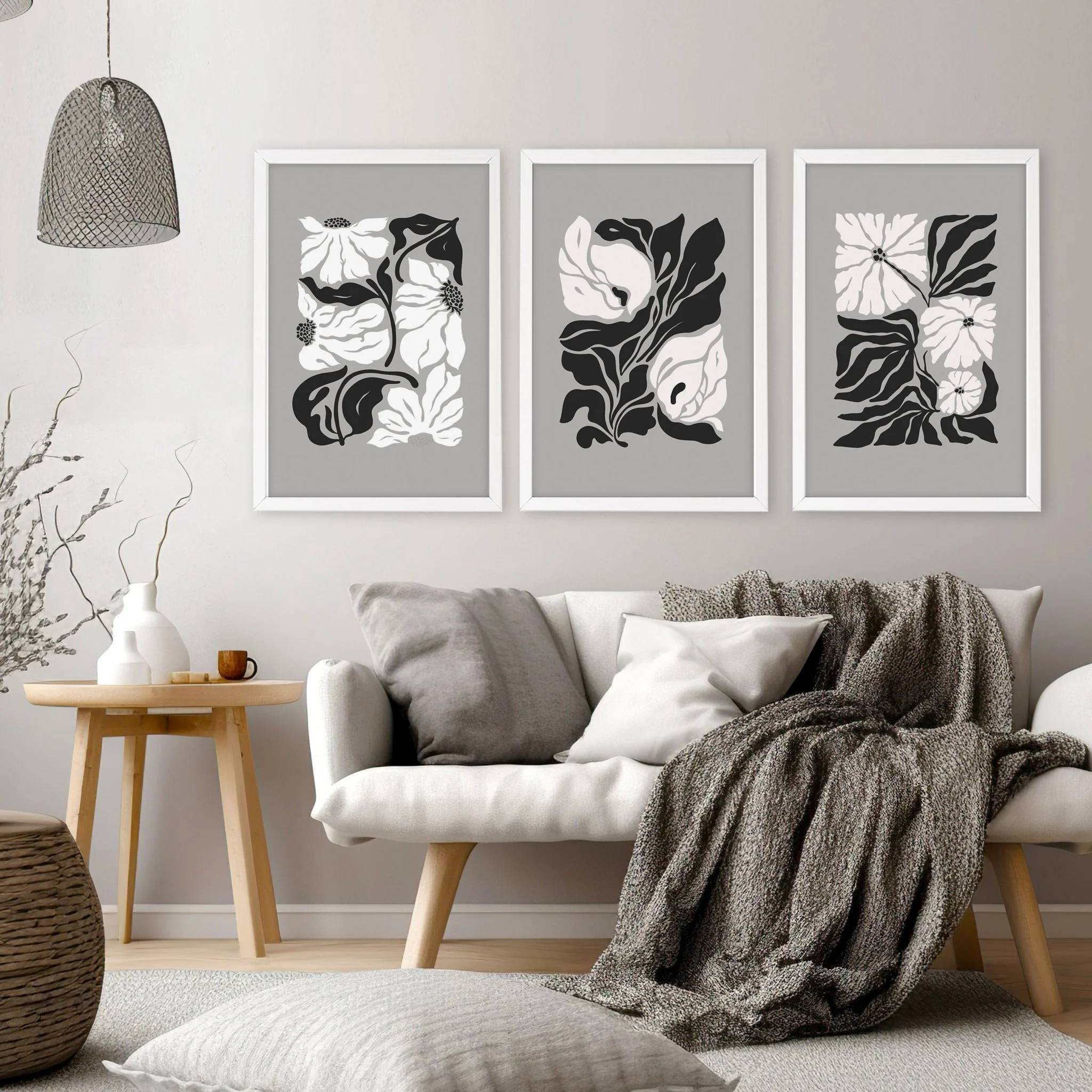 Pictures For Living Room | Set of 3 Botanical Wall art Prints - Image 2