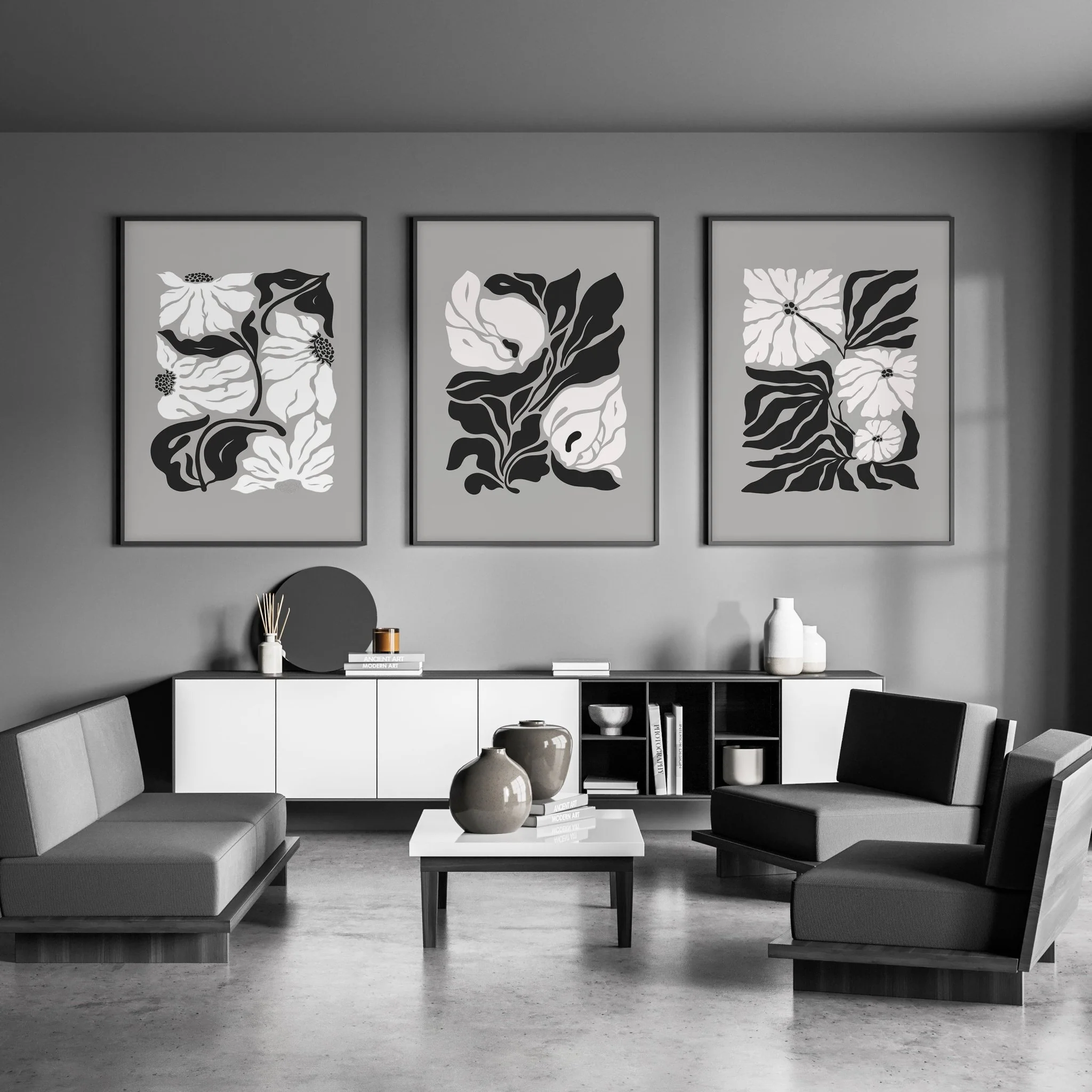 Pictures For Living Room | Set of 3 Botanical Wall art Prints - Image 5