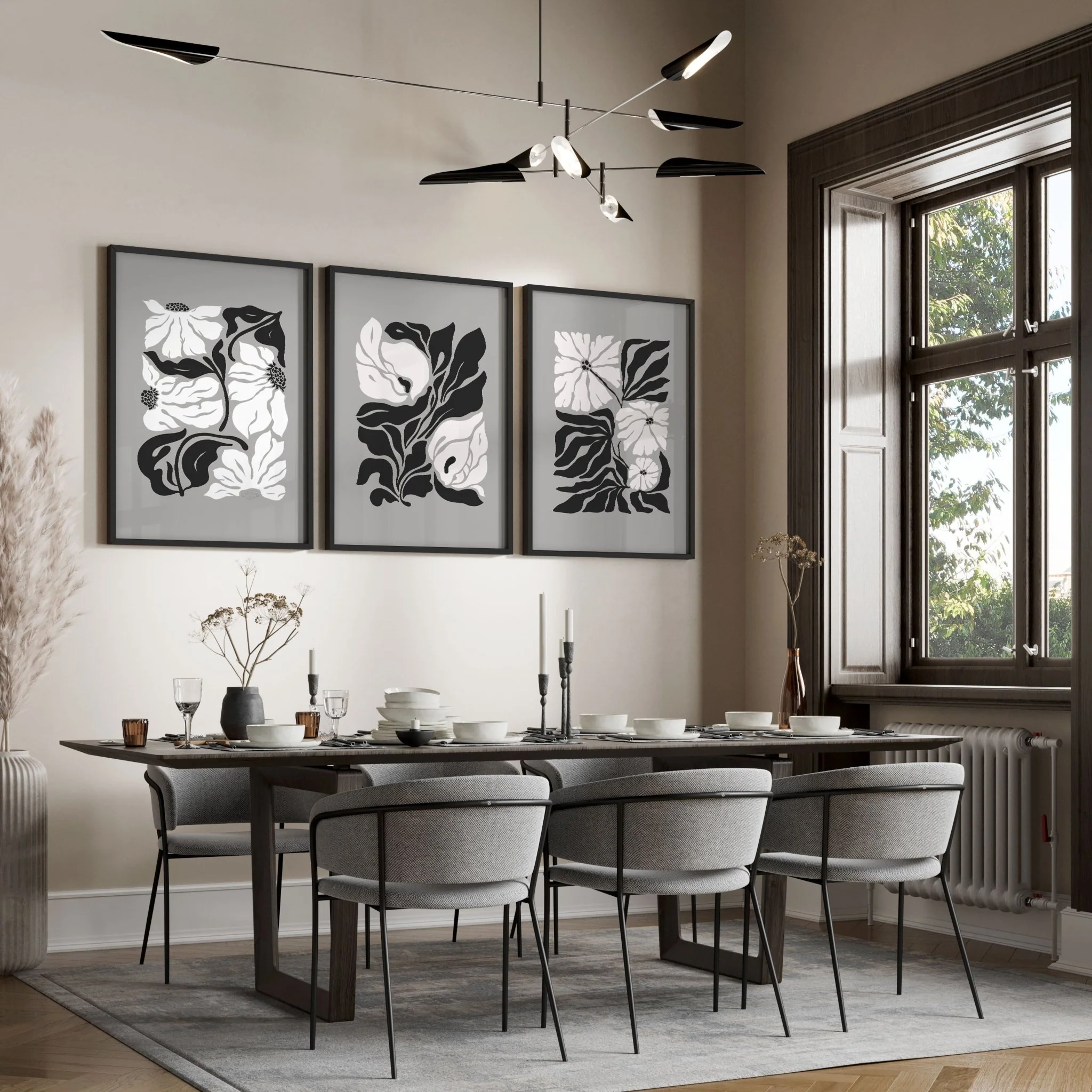 Pictures For Living Room | Set of 3 Botanical Wall art Prints - Image 7