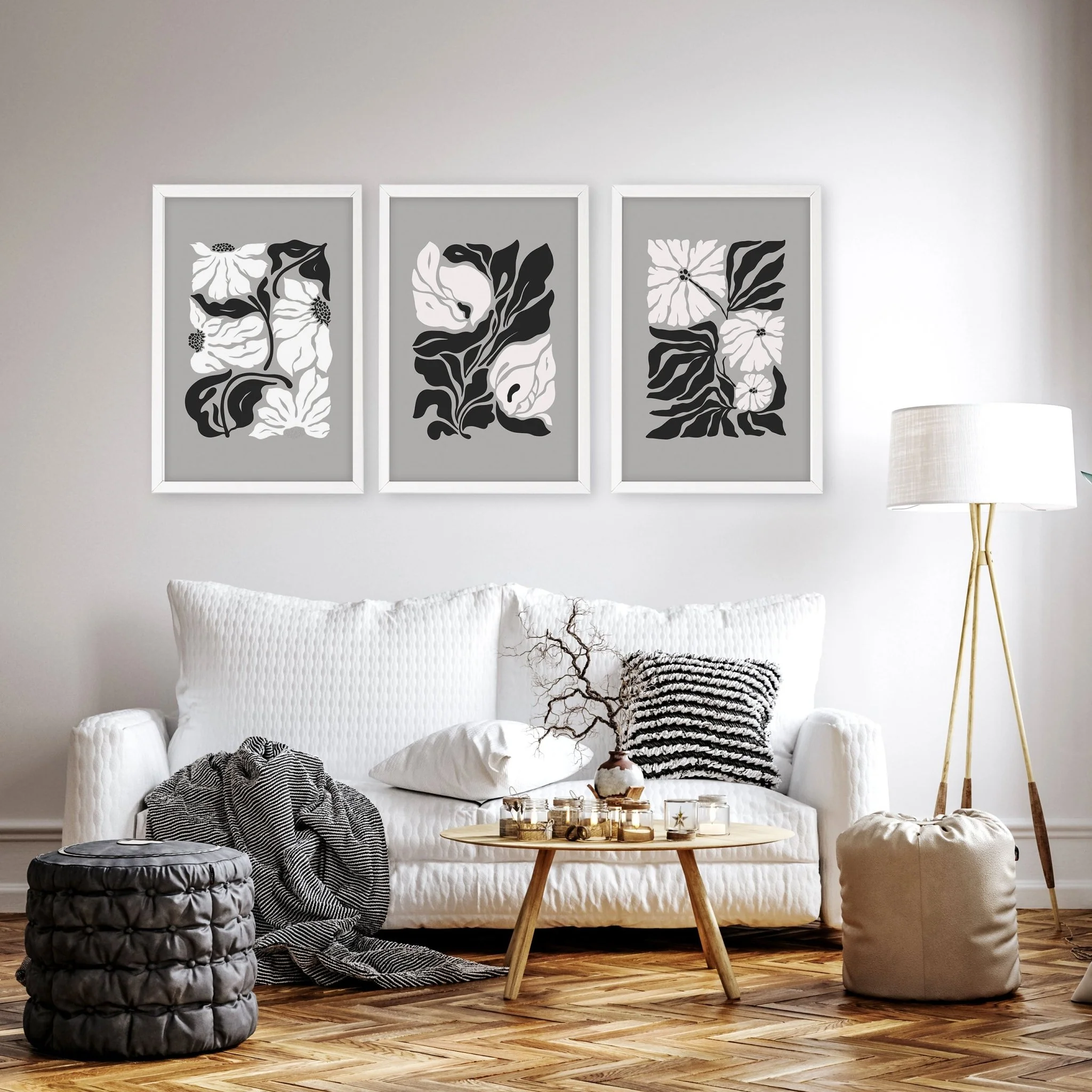 Pictures For Living Room | Set of 3 Botanical Wall art Prints - Image 8