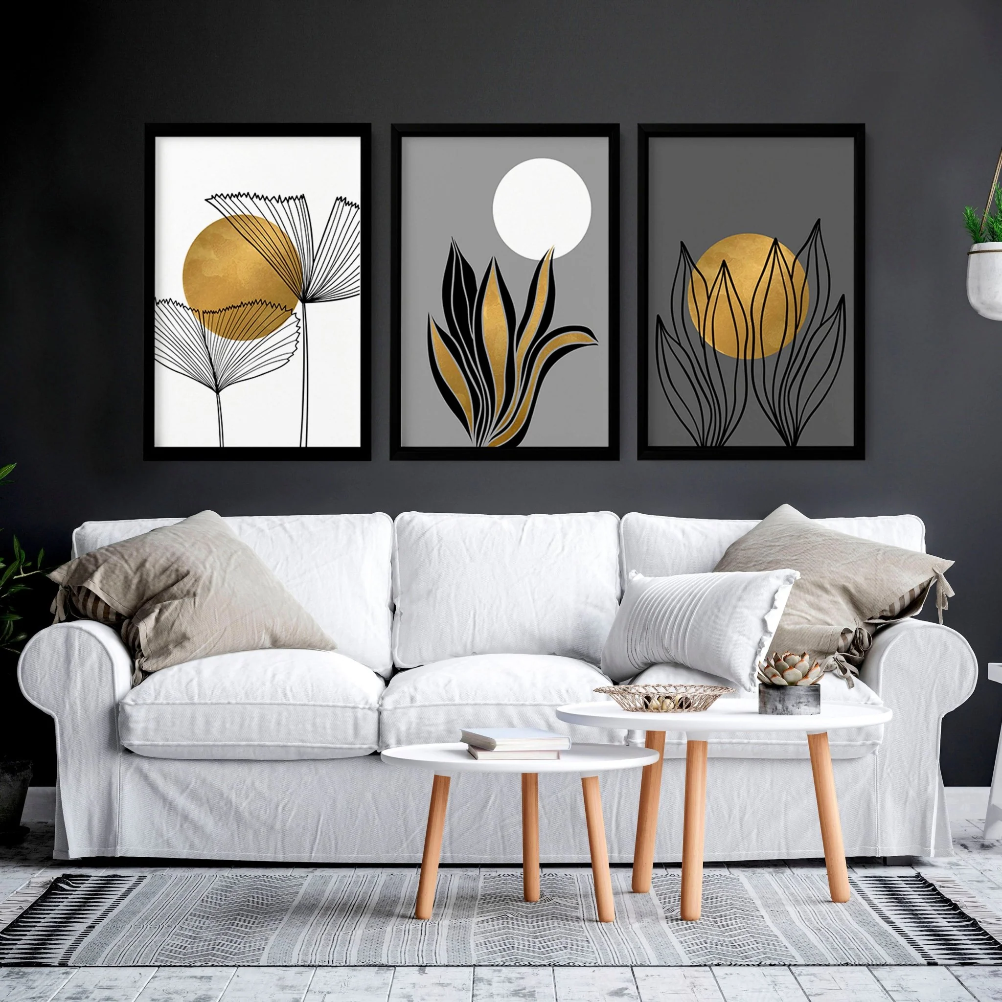 Pictures for the hallway | set of 3 framed wall art prints - Image 6