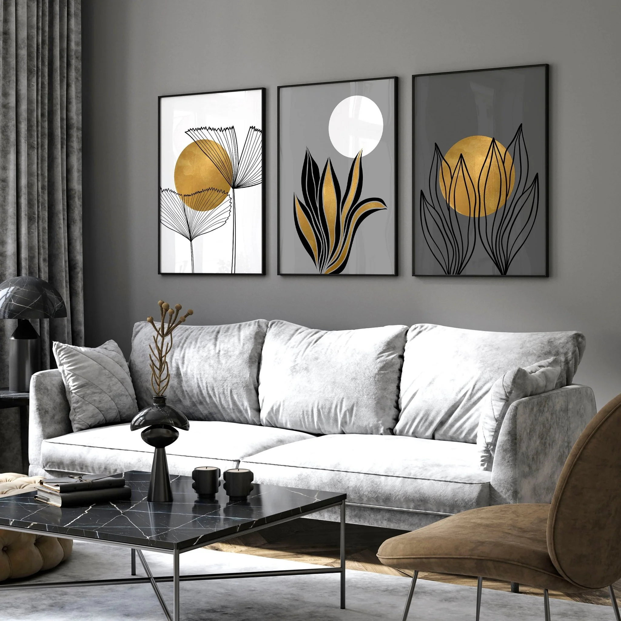 Pictures for the hallway | set of 3 framed wall art prints - Image 7