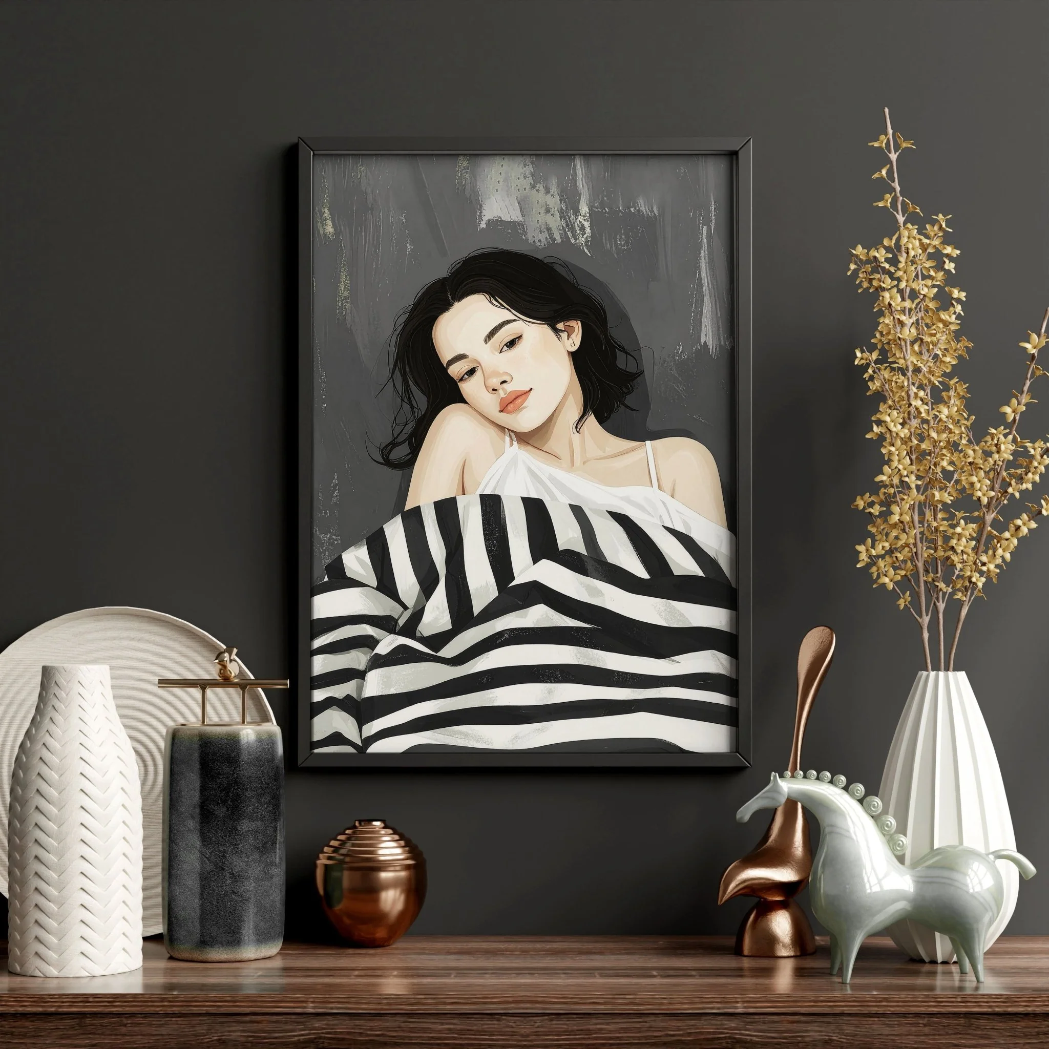 Pictures In Frames | Set of 3 Boho Women Wall art Prints - Image 12
