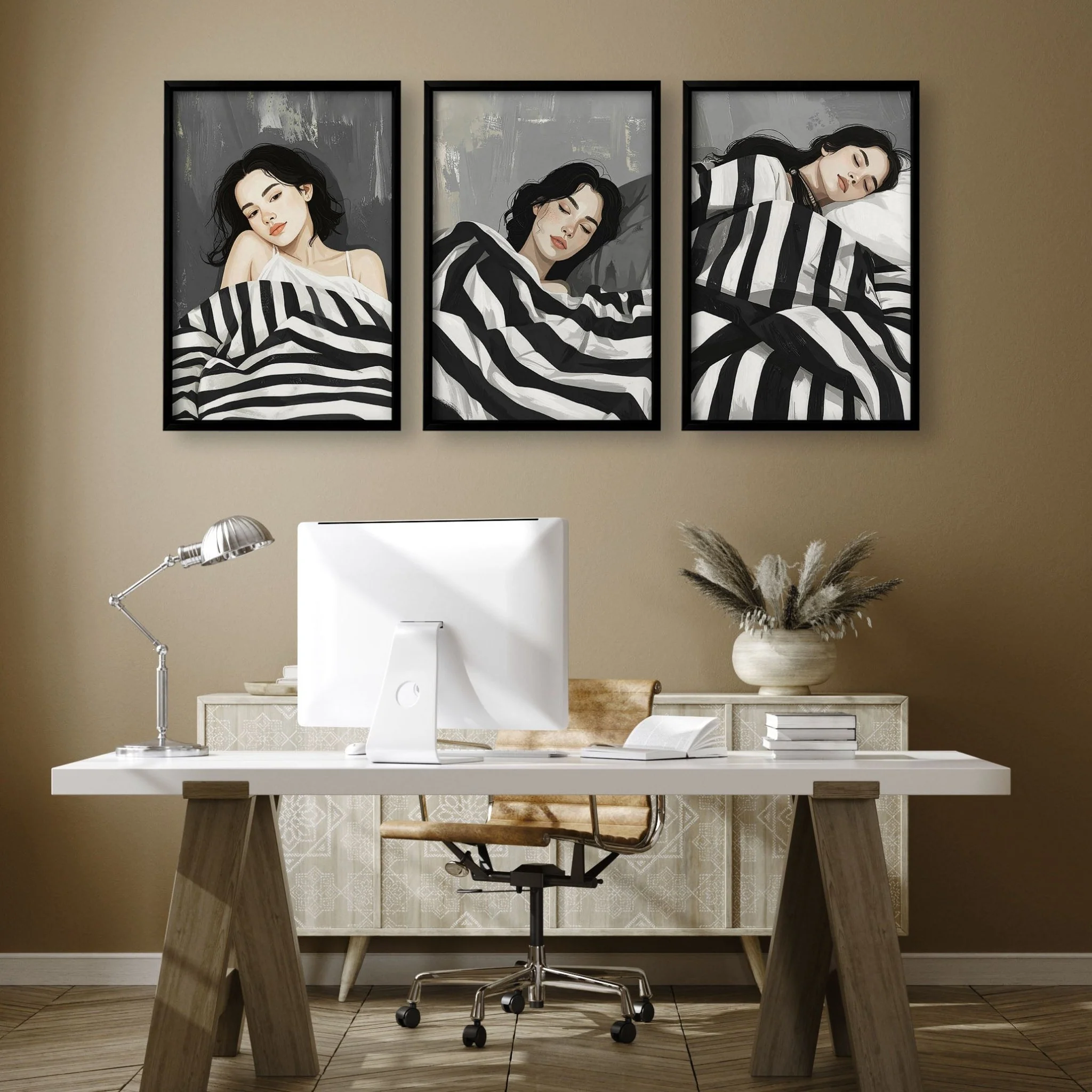 Pictures In Frames | Set of 3 Boho Women Wall art Prints - Image 3