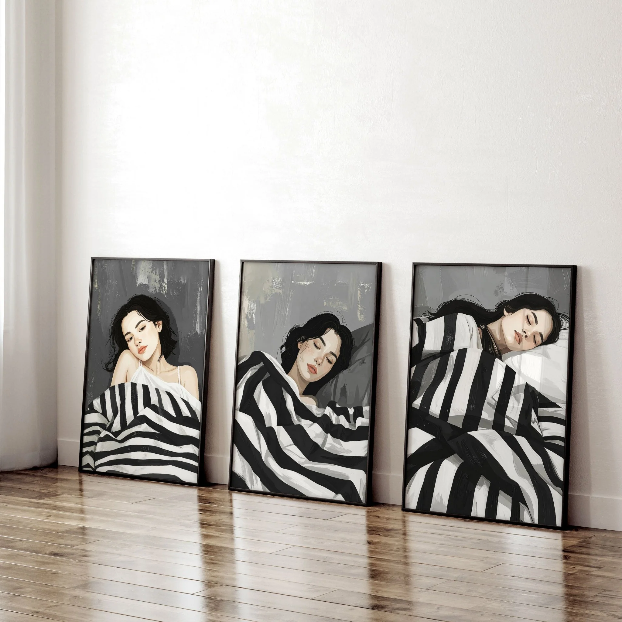 Pictures In Frames | Set of 3 Boho Women Wall art Prints - Image 4