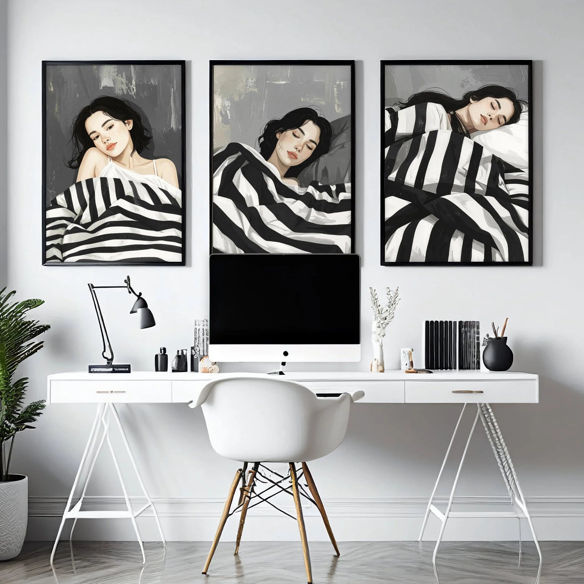 Pictures In Frames | Set of 3 Boho Women Wall art Prints - Image 5