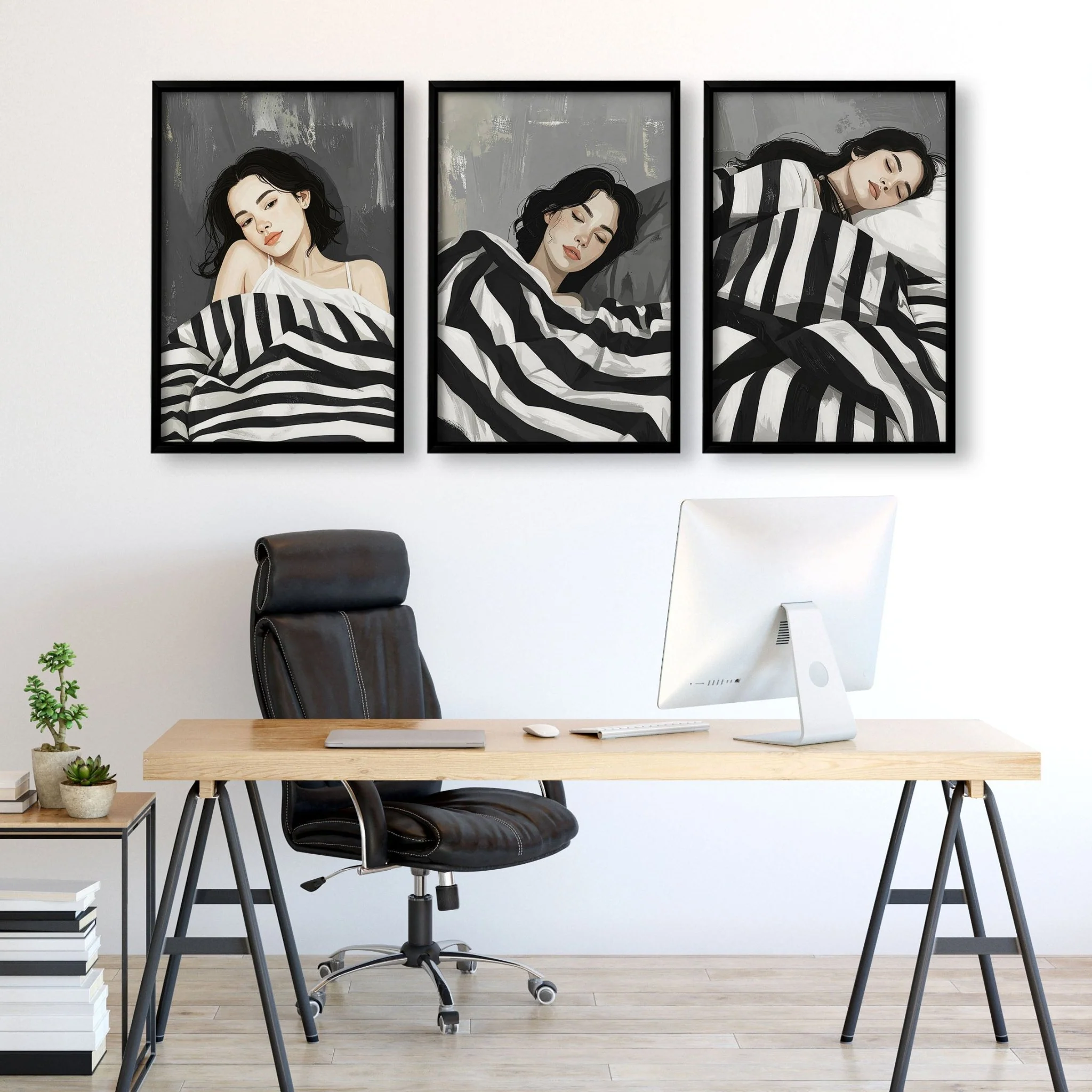 Pictures In Frames | Set of 3 Boho Women Wall art Prints - Image 6
